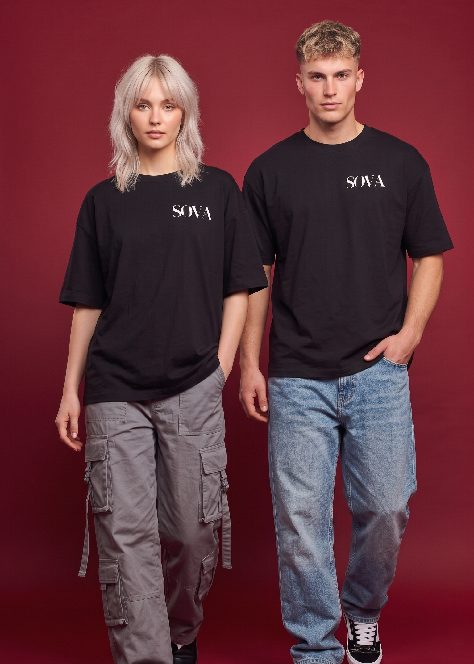 SOVA Premium Cotton Oversized Boxy Tee