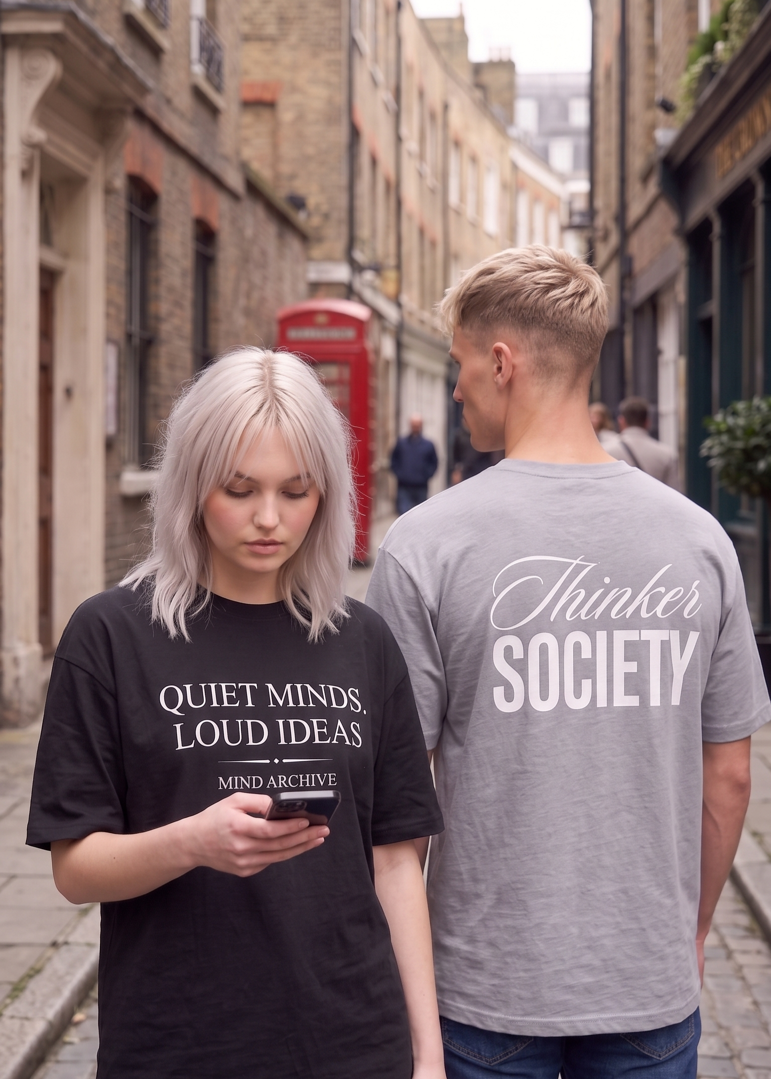 SOVA "Quiet Minds, Loud Ideas" Graphic Oversized Tee
