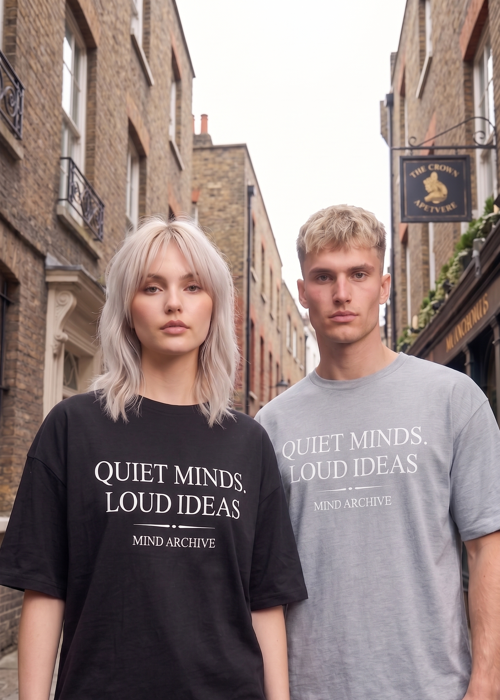 SOVA "Quiet Minds, Loud Ideas" Graphic Oversized Tee