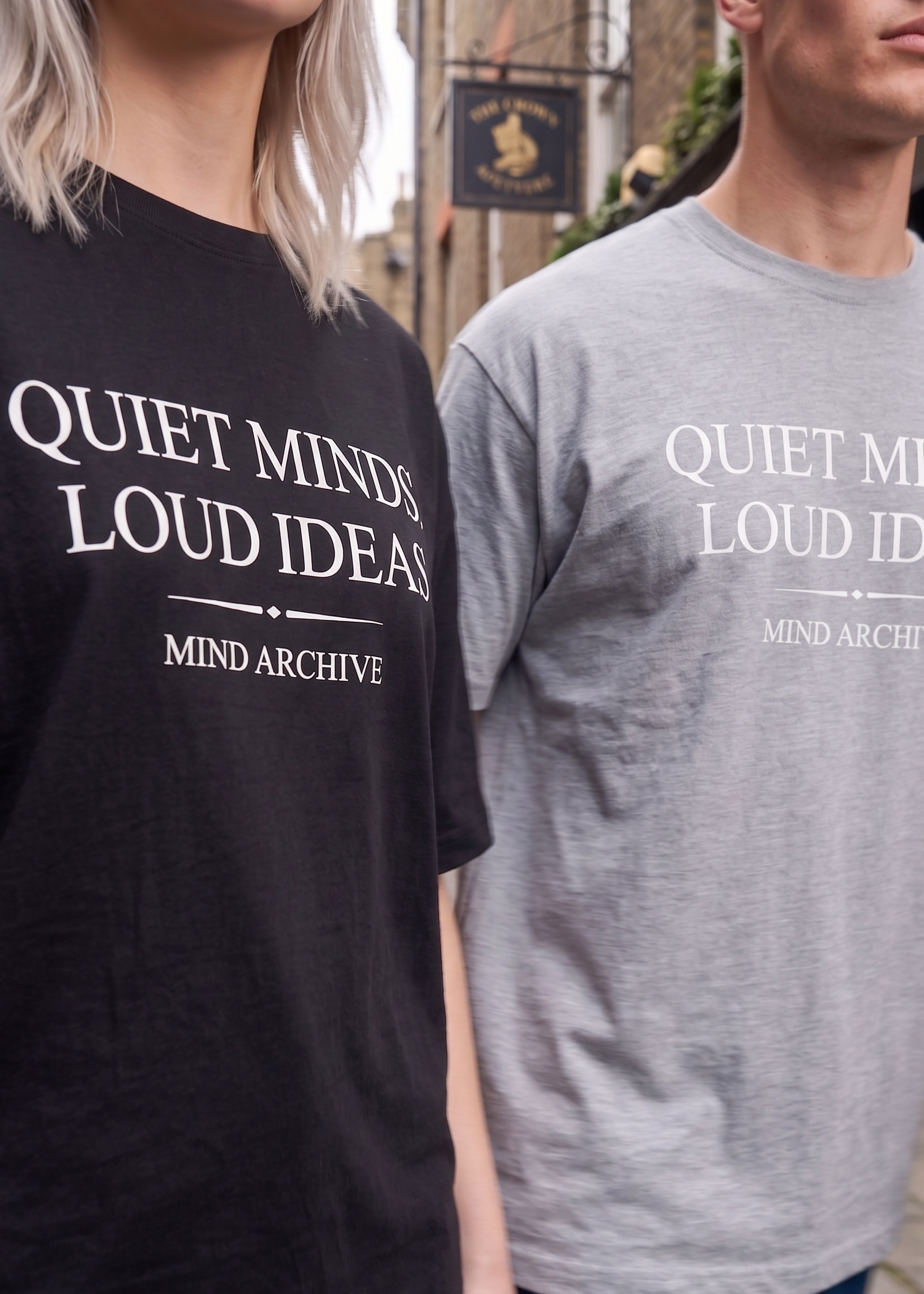 SOVA "Quiet Minds, Loud Ideas" Graphic Oversized Tee