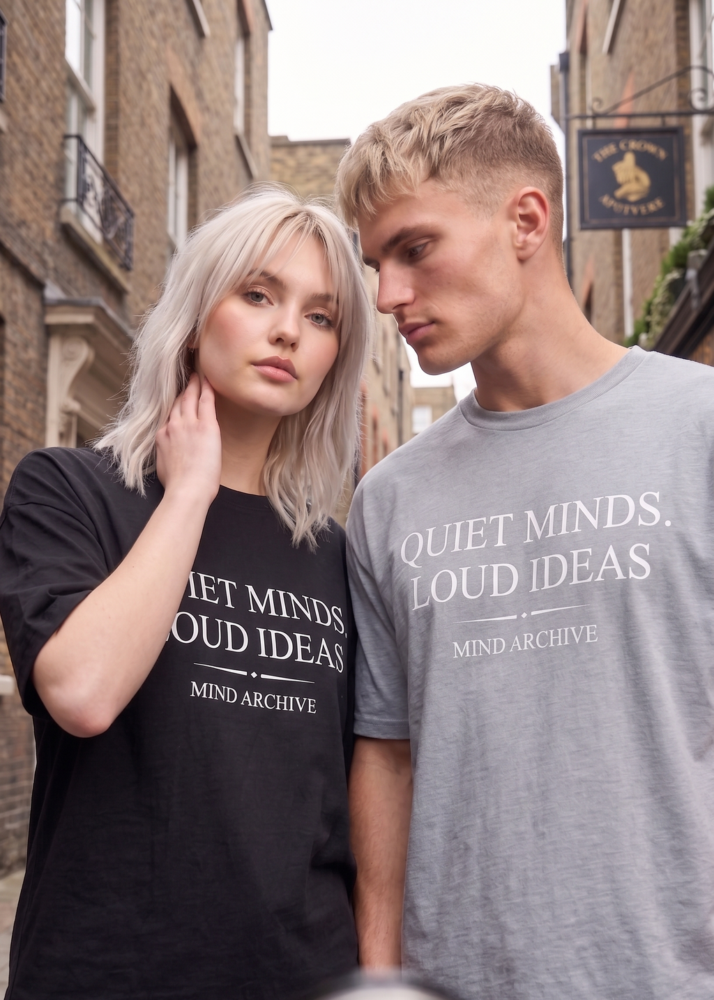 SOVA "Quiet Minds, Loud Ideas" Graphic Oversized Tee
