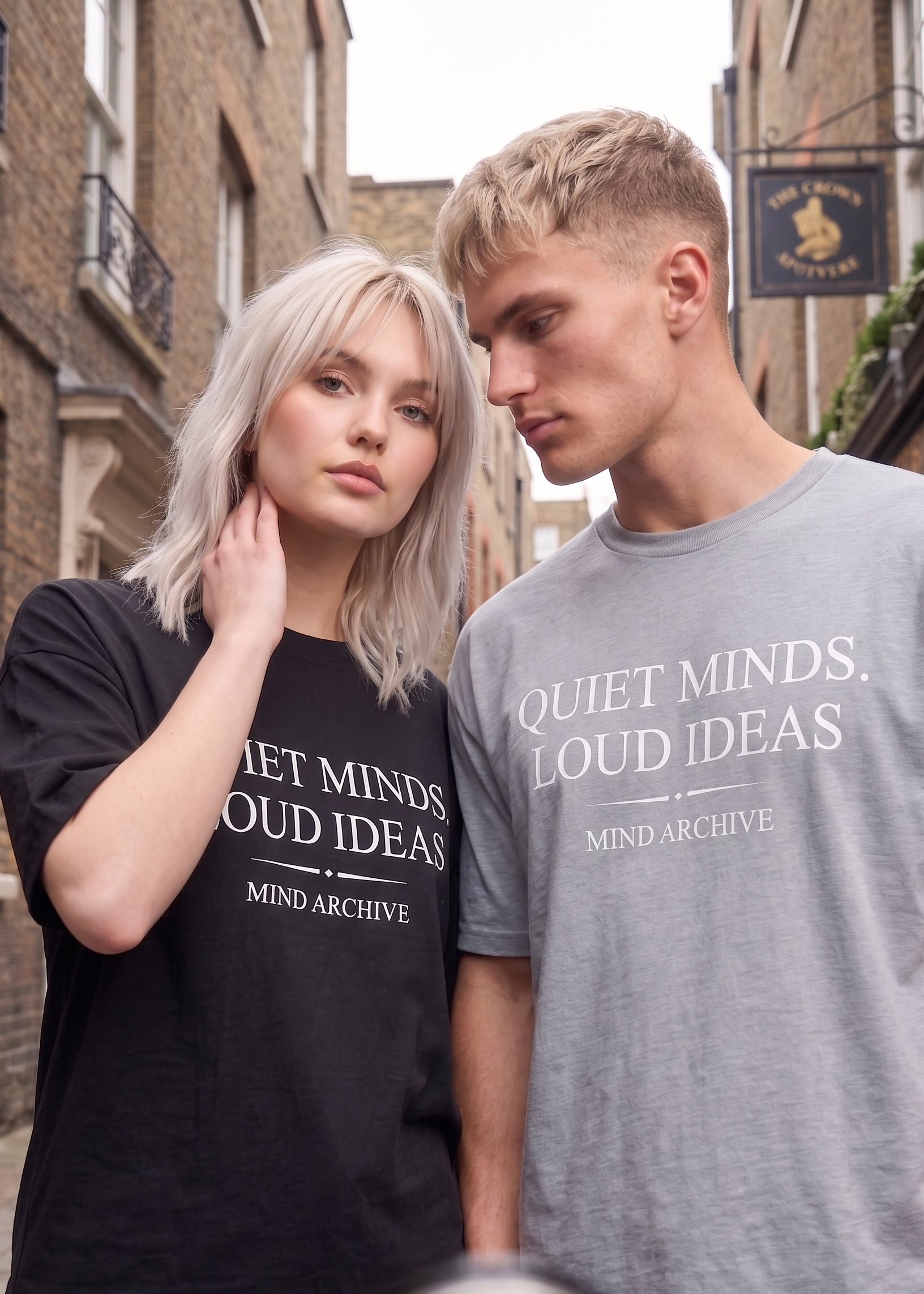 SOVA "Quiet Minds, Loud Ideas" Graphic Oversized Tee
