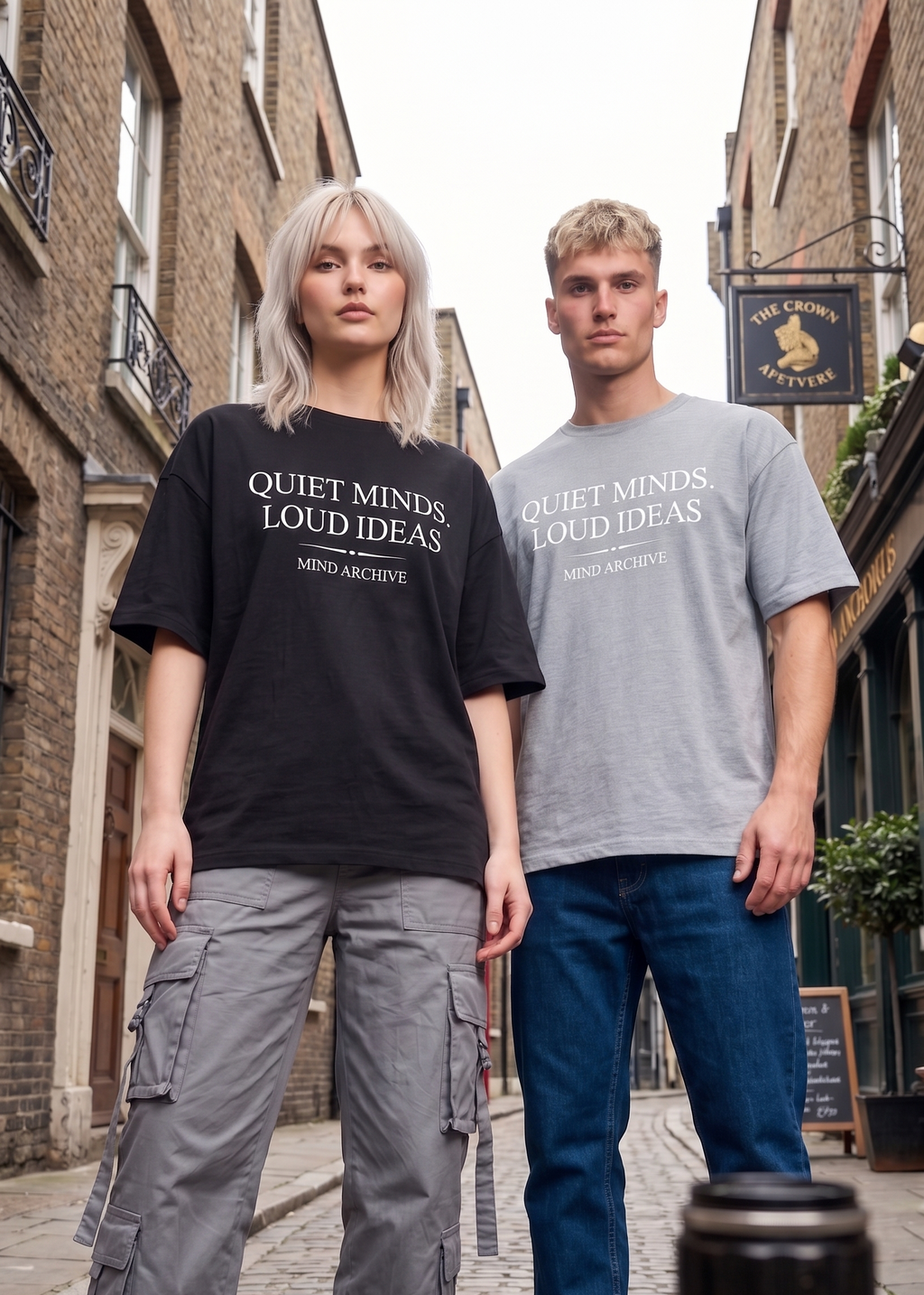 SOVA "Quiet Minds, Loud Ideas" Graphic Oversized Tee