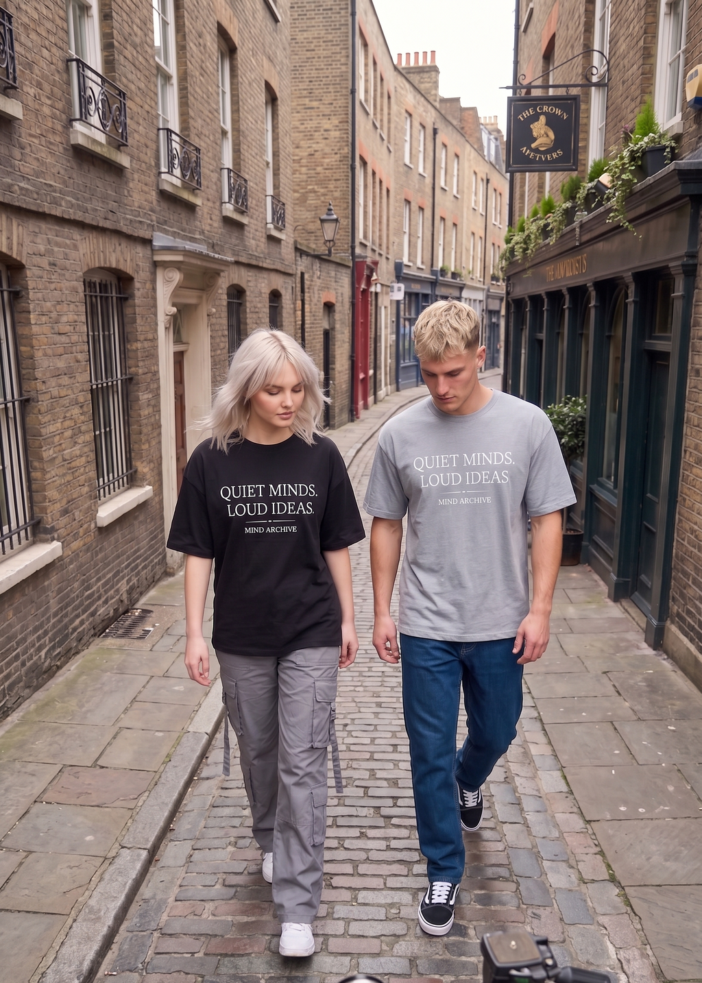 SOVA "Quiet Minds, Loud Ideas" Graphic Oversized Tee