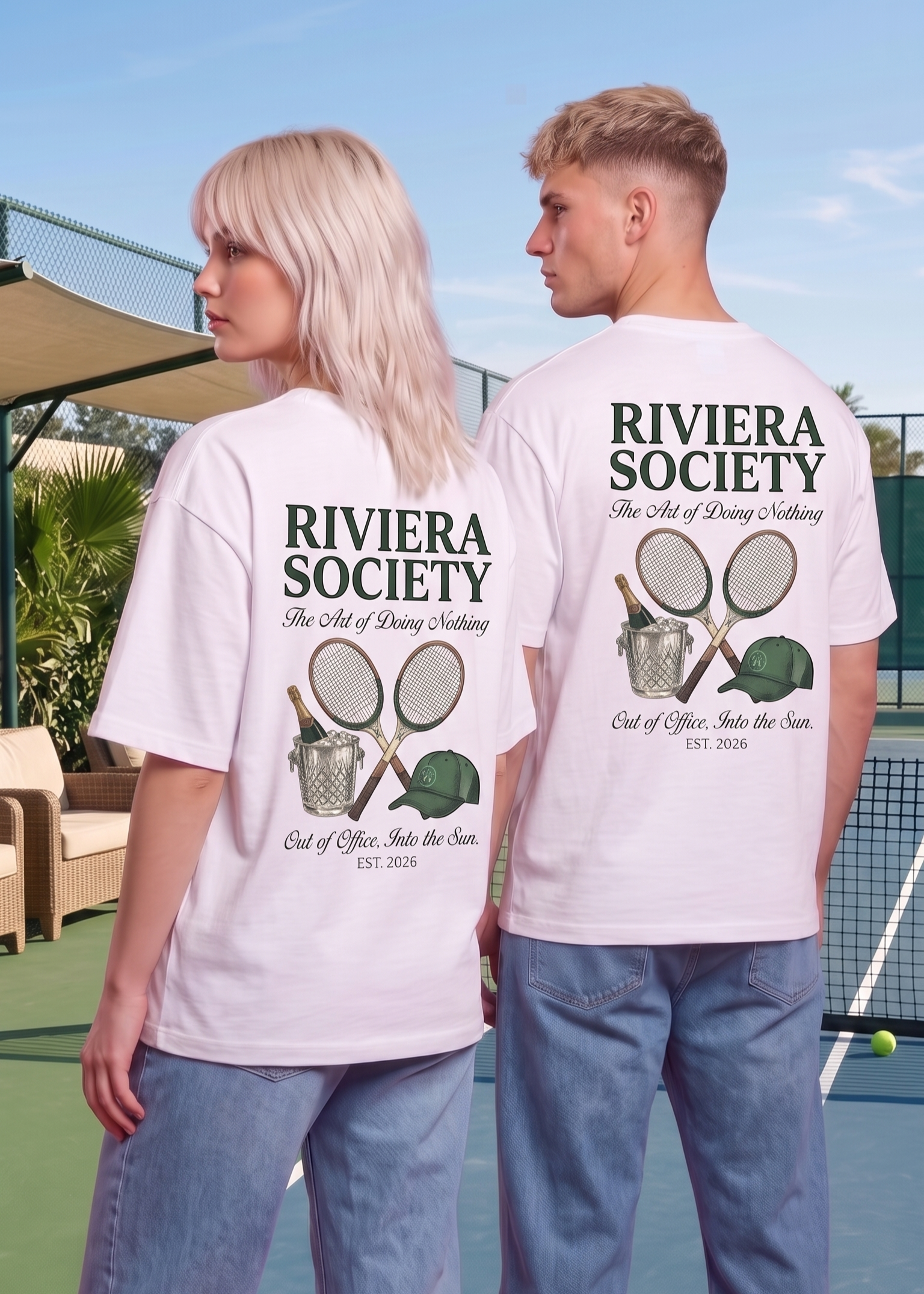 SOVA "RIVIERA SOCIETY" HEAVYWEIGHT UNISEX OVERSIZED TEE