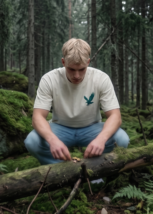 SOVA - Eagle Chest Logo Oversized Tee